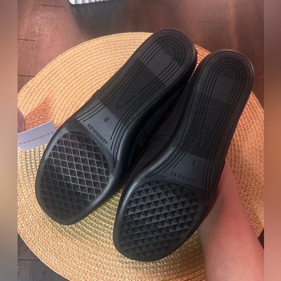 AEROSOLES black flat slip on shoes 7.5 - Picture 10 of 12